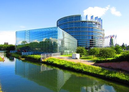 Europaparlamentet i Strasbourg - Klikk for stort bilde